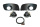 Retrofit kit GTI fog lights for VW Golf 5 reflector