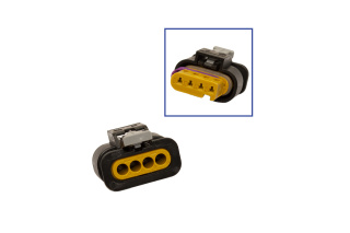 Reparatursatz Stecker 4 polig 4H0 973 704 C Steckergehäuse für VW Audi Seat Skoda